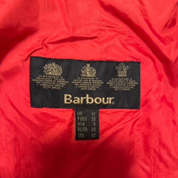 Barbour Cavalry Polarquilt Quilted Jacket in RED - Picture 9 of 9